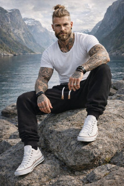 Men's casual sweatpants for sports and relaxation