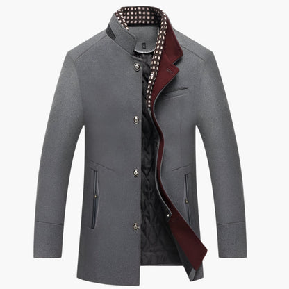 Manteau Style Pea Coat Slim pour Homme Élégant et Sophistiqué – Idéal Soirées et Événements