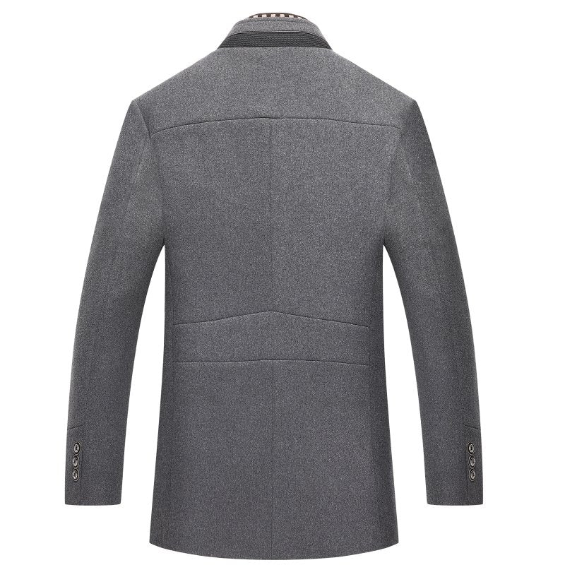 Manteau Style Pea Coat Slim pour Homme Élégant et Sophistiqué – Idéal Soirées et Événements