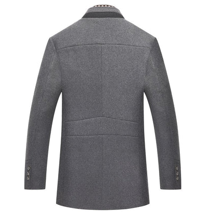 Manteau Style Pea Coat Slim pour Homme Élégant et Sophistiqué – Idéal Soirées et Événements
