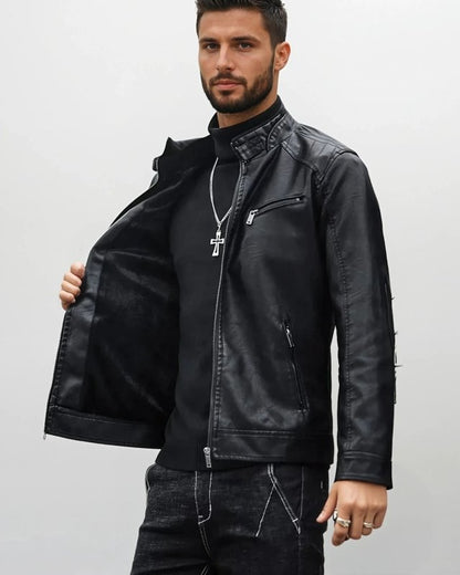 Blouson Homme Style Biker Urbain Polyvalent pour Sorties et Quotidien