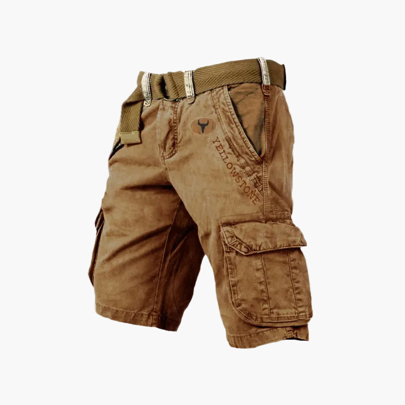 Classic men's casual versatile cargo shorts for outdoor and urban activities