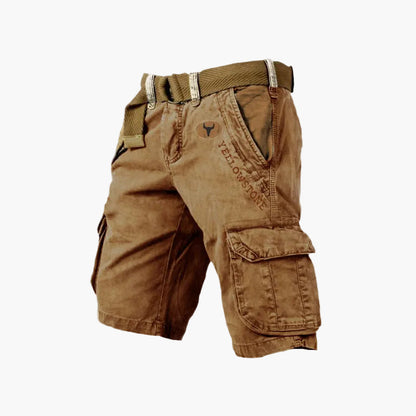 Classic men's casual versatile cargo shorts for outdoor and urban activities