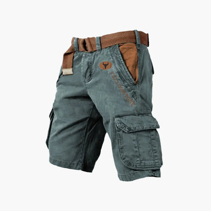 Classic men's casual versatile cargo shorts for outdoor and urban activities