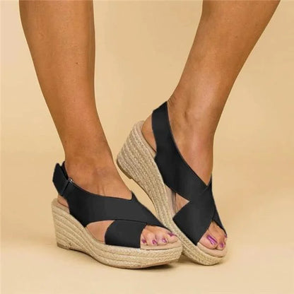 Ortopediske kilehæl-sandaler for kvinner – Moderne stil, daglig komfort, ideell for sommer