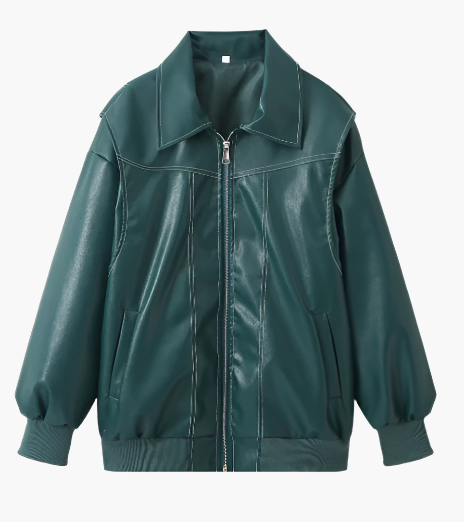 Veste bomber oversize streetwear pour femme – Style urbain décontracté