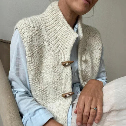 Chaleco sin mangas estructurado para mujer estilo informal y versátil