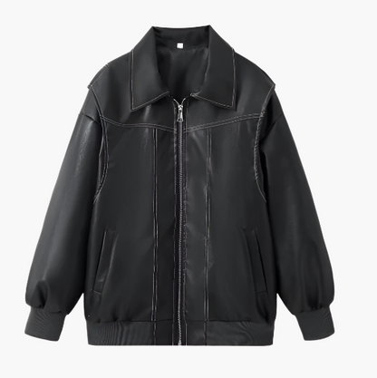 Veste bomber oversize streetwear pour femme – Style urbain décontracté