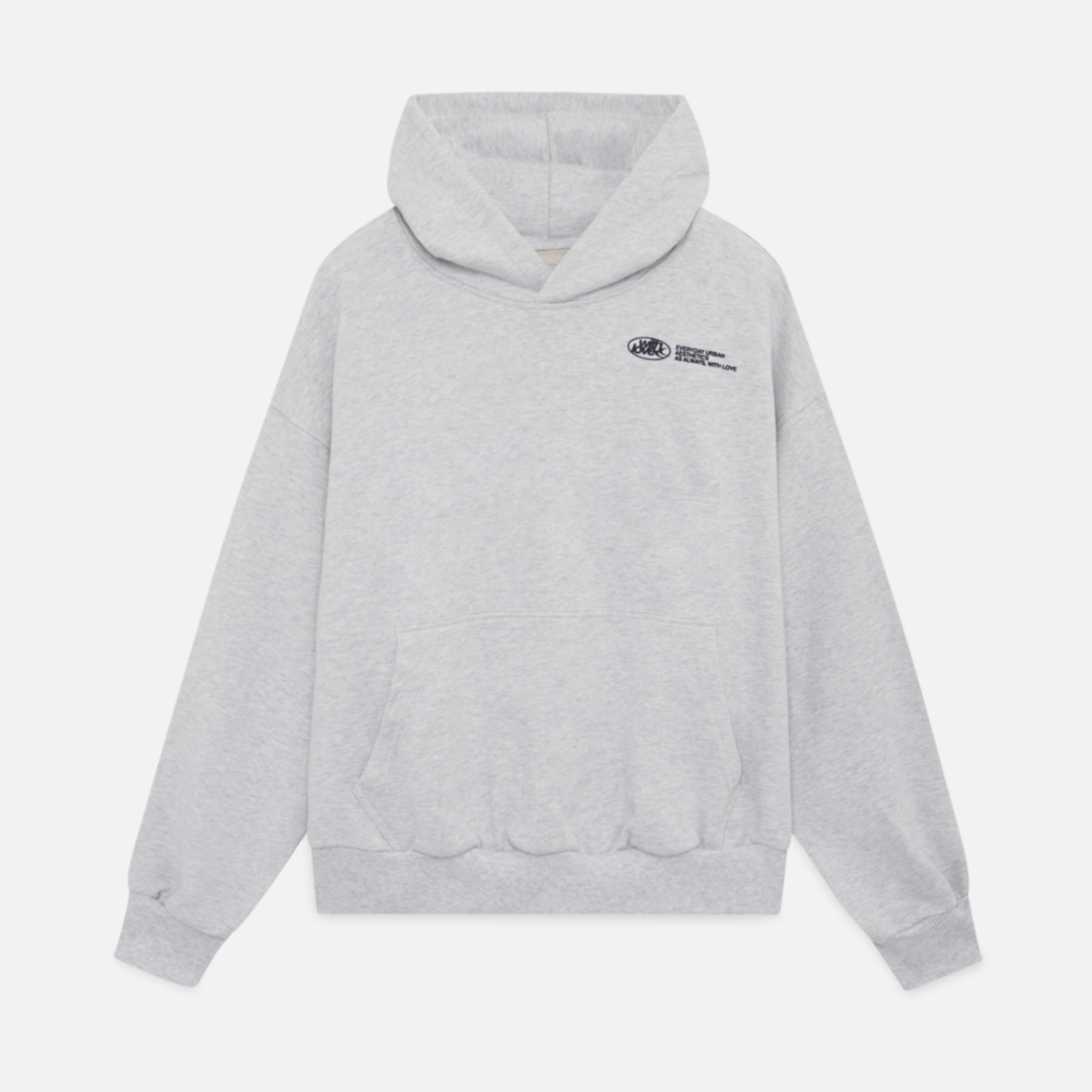 Sweat à capuche décontracté unisexe style urbain avec slogan 'withlove' – Idéal pour l'hiver et les loisirs