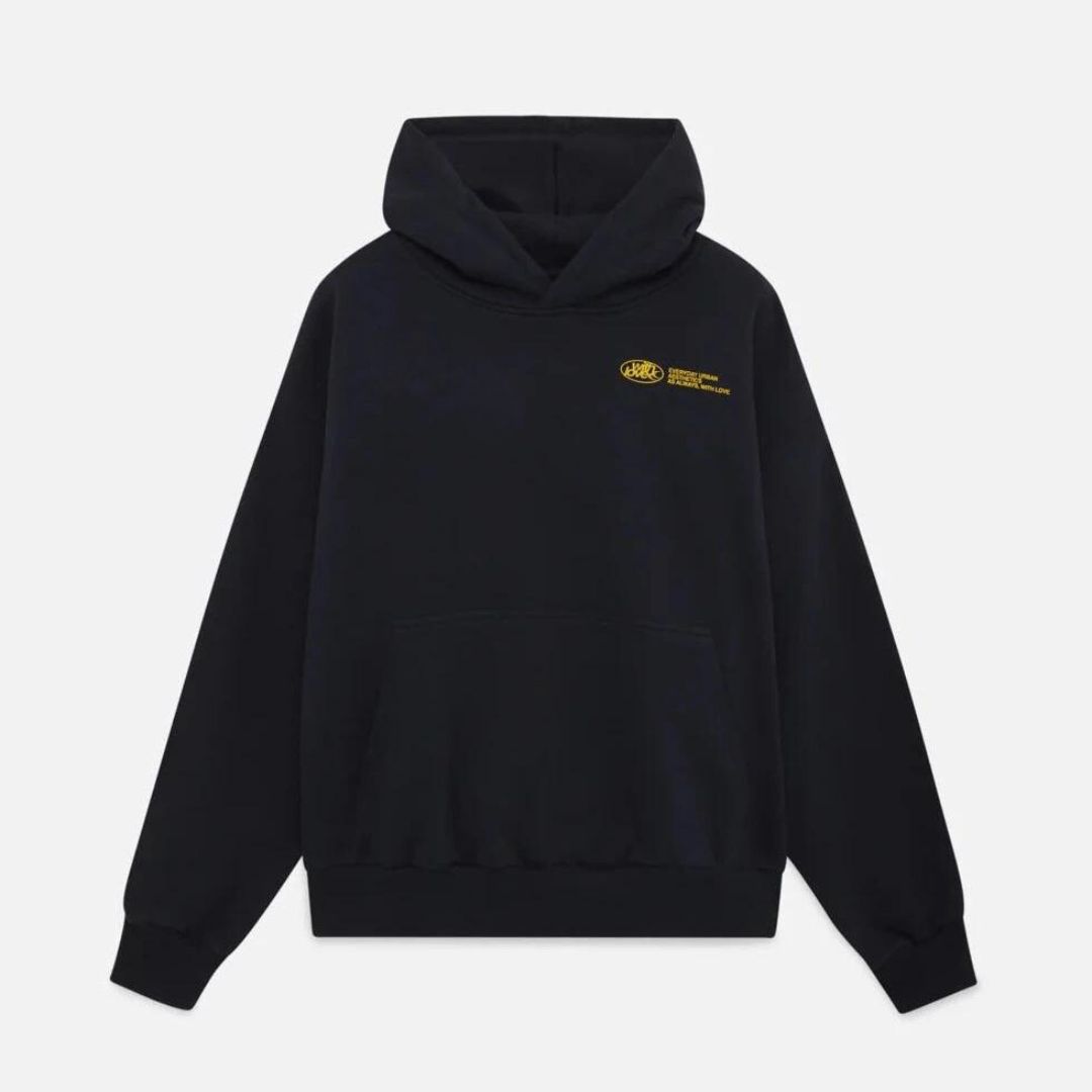 Sweat à capuche décontracté unisexe style urbain avec slogan 'withlove' – Idéal pour l'hiver et les loisirs