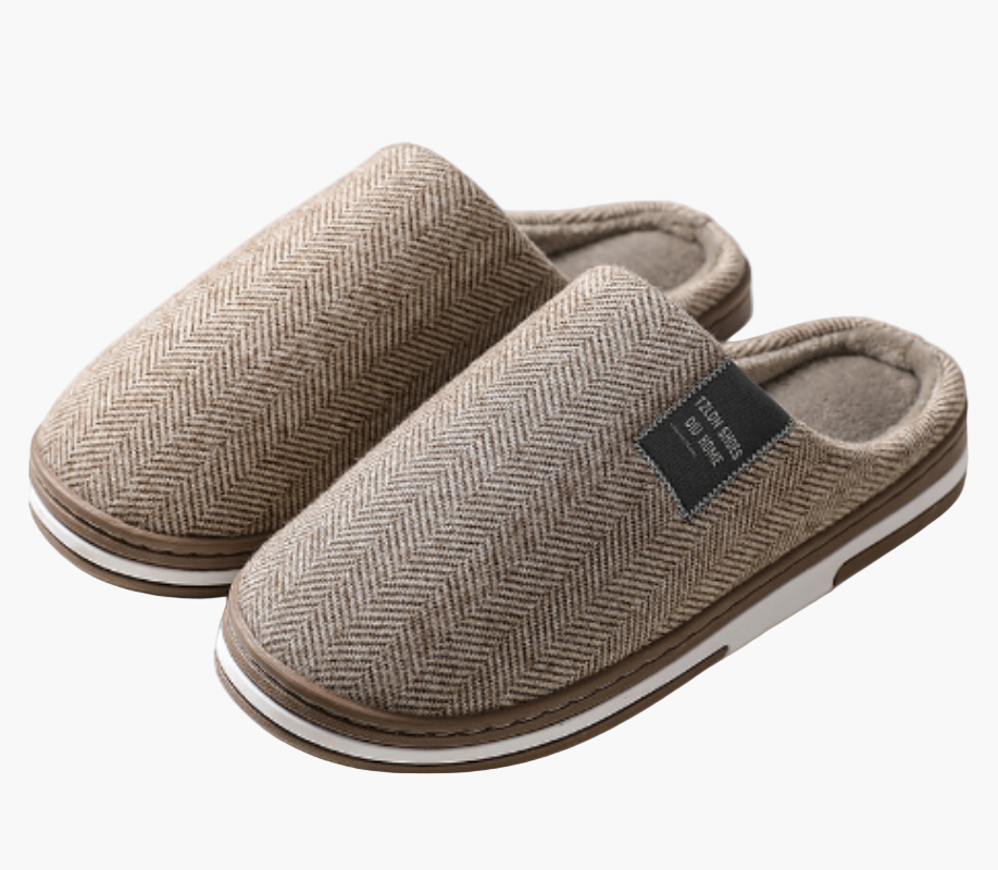 Pantoufles d'intérieur style moderne pour hommes – confort antidérapant et chaleur