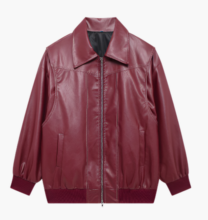 Veste bomber oversize streetwear pour femme – Style urbain décontracté