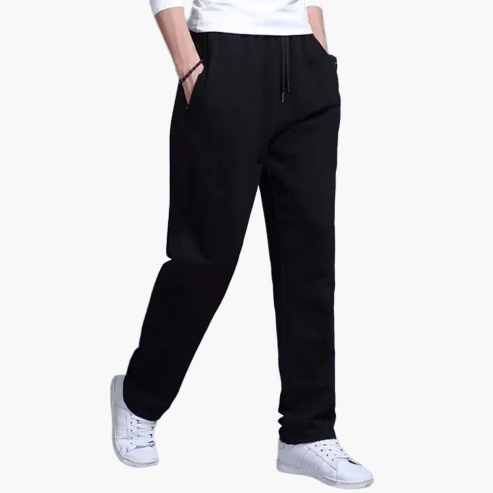 Men's sweatpants straight cut comfortable daily and sports style