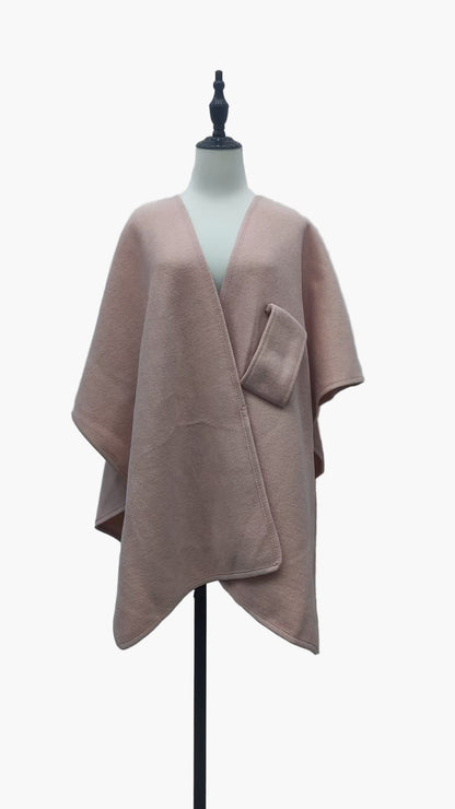 Poncho-Écharpe Femme Élégant Style Décontracté Polyvalent