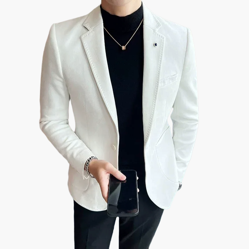Blazer de Costume Homme Élégant Style Moderne pour Affaires et Soirées