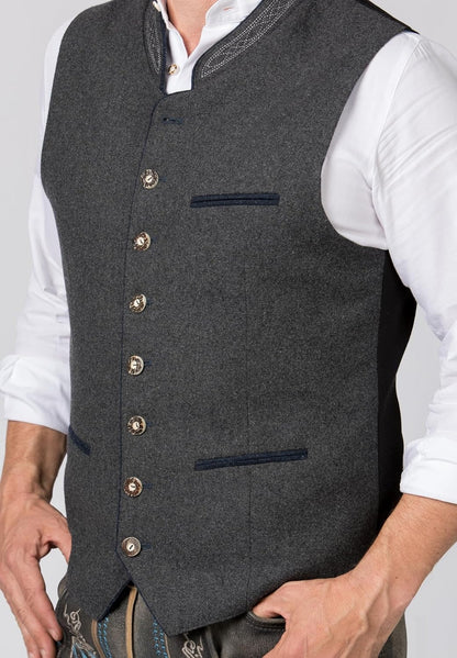 Gilet traditionnel homme style bavarois pour fêtes et occasions élégantes