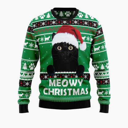 Pull de Noël homme style gothique crâne Santa – Sweat-shirt original fête et hiver