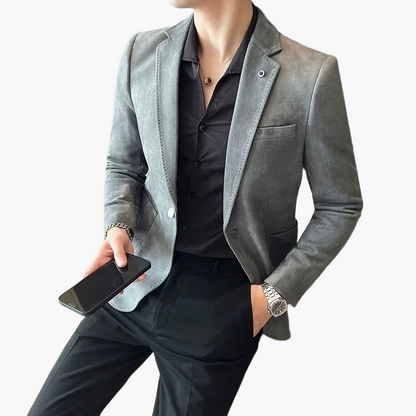 Blazer de Costume Homme Élégant Style Moderne pour Affaires et Soirées