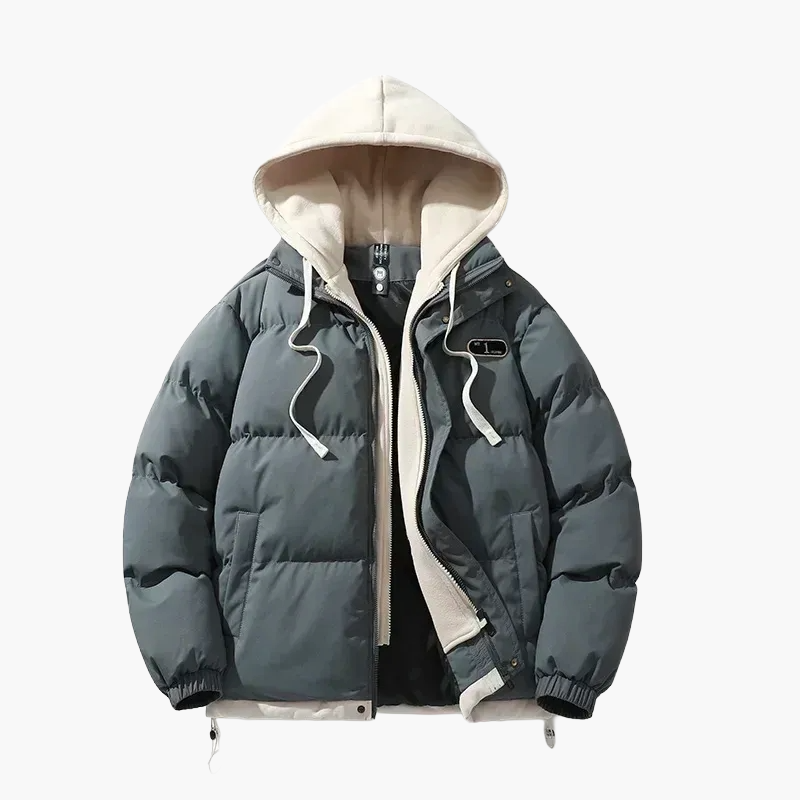 Veste doudoune décontractée à capuche pour homme – Style urbain et confort quotidien