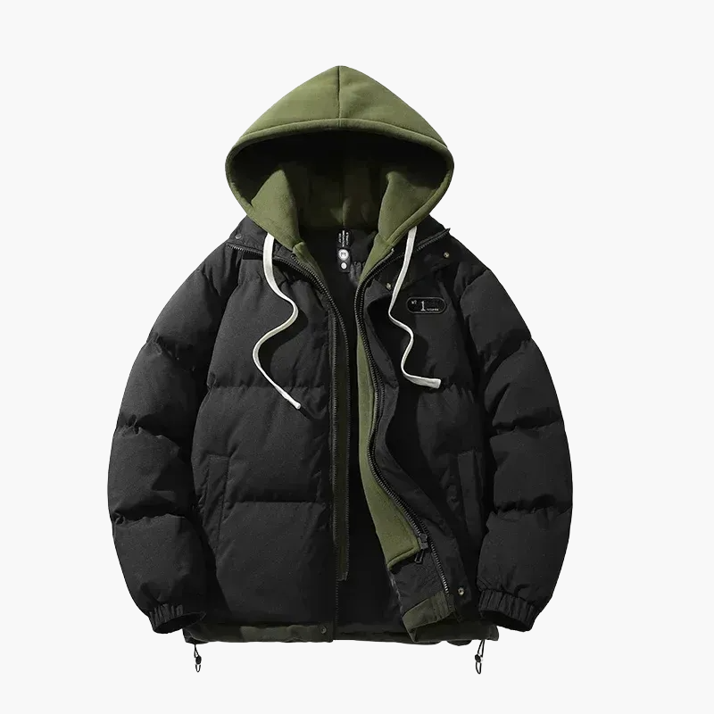 Veste doudoune décontractée à capuche pour homme – Style urbain et confort quotidien