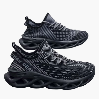 Baskets de sport homme style urbain semelle futuriste confort large
