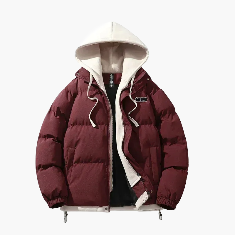 Veste doudoune décontractée à capuche pour homme – Style urbain et confort quotidien