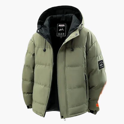 Veste d'hiver imperméable et coupe-vent décontractée pour homme – Style urbain avec capuche amovible