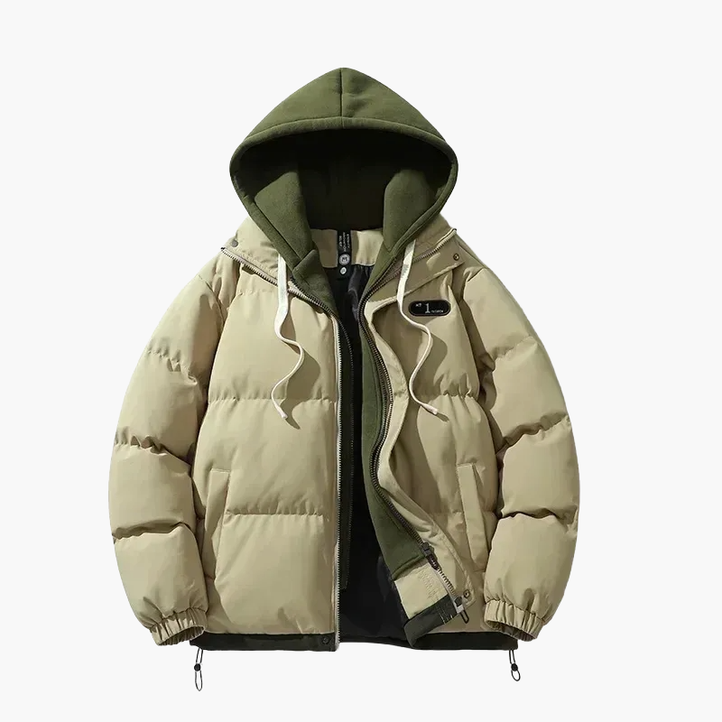 Veste doudoune décontractée à capuche pour homme – Style urbain et confort quotidien