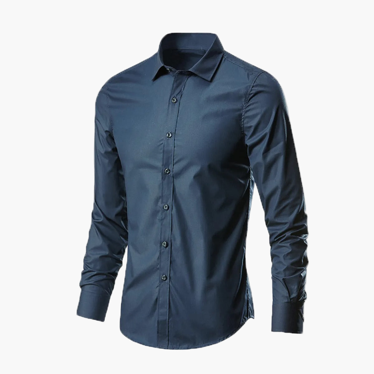 Chemise habillée homme manches longues coupe ajustée pour bureau et occasions formelles