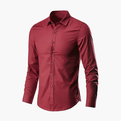 Chemise habillée homme manches longues coupe ajustée pour bureau et occasions formelles