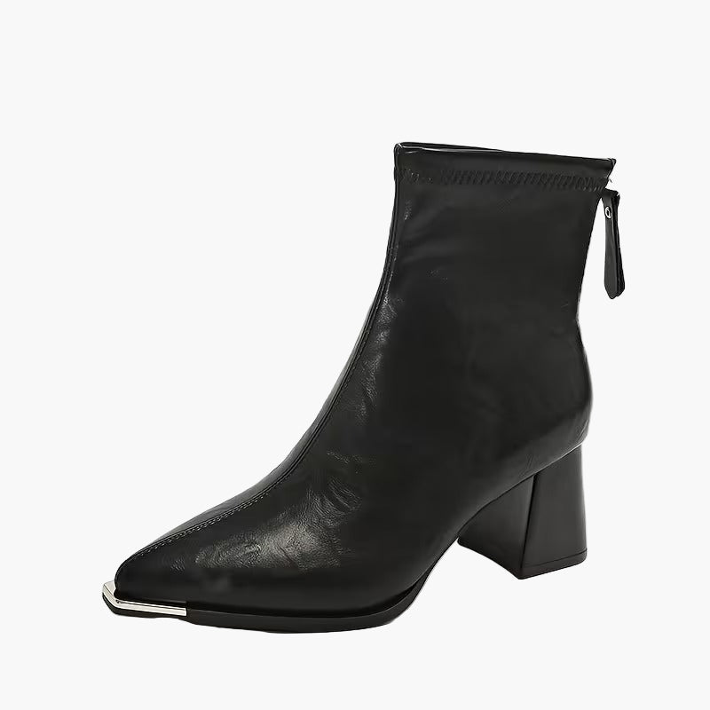 Bottes à talons carrés élégantes pour femme style automne hiver – Mode urbaine chic