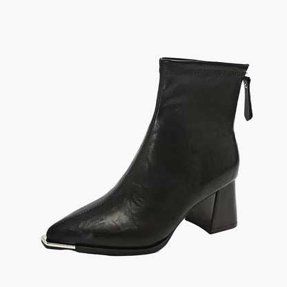 Bottes à talons carrés élégantes pour femme style automne hiver – Mode urbaine chic