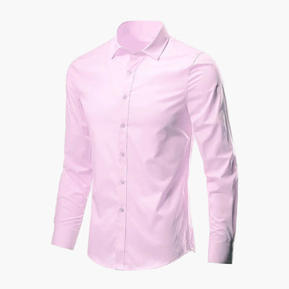 Chemise habillée homme manches longues coupe ajustée pour bureau et occasions formelles