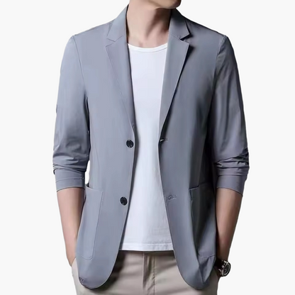 Blazer décontracté pour homme style moderne, idéal pour les occasions professionnelles et quotidiennes