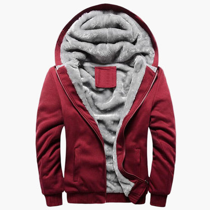 Veste à capuche chaude décontractée pour homme style hiver