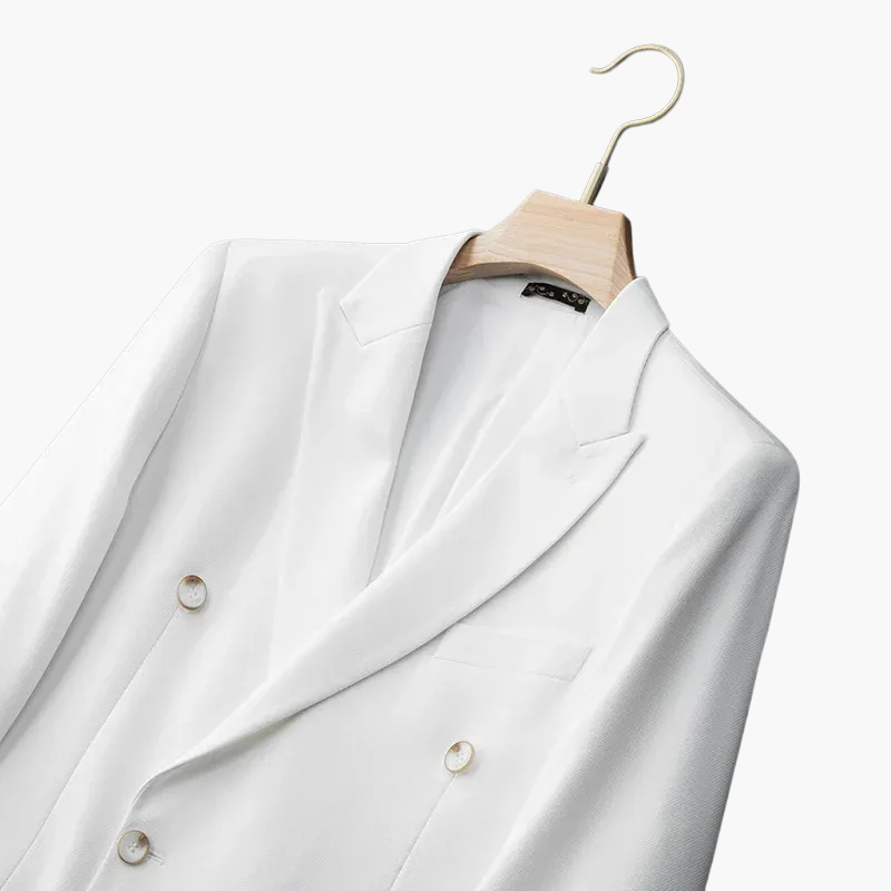Veste de costume croisée élégante pour homme – Style formel moderne soirée ou cérémonie