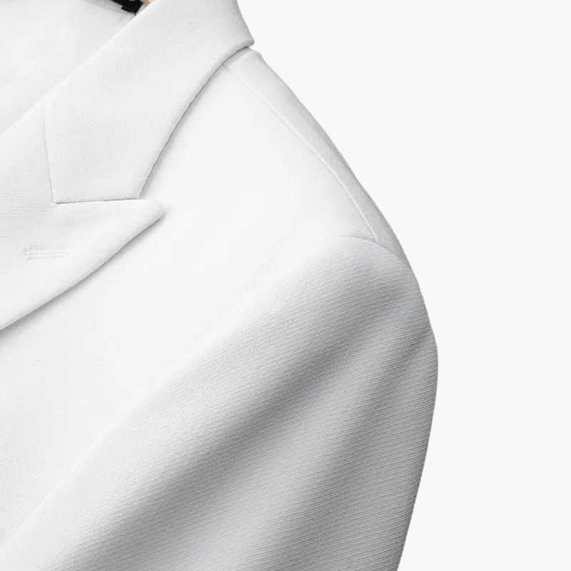 Veste de costume croisée élégante pour homme – Style formel moderne soirée ou cérémonie