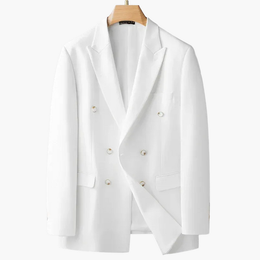 Veste de costume croisée élégante pour homme – Style formel moderne soirée ou cérémonie
