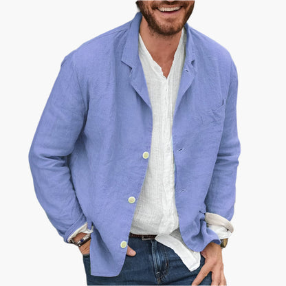 Blazer Décontracté Homme Style Chic Polyvalent Pour Toutes Occasions