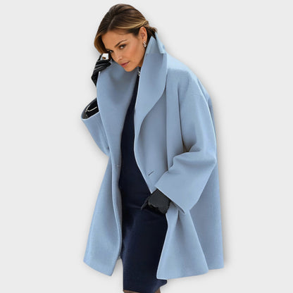 Manteau Femme Élégant à Col Châle Style Oversize pour Bureau et Quotidien