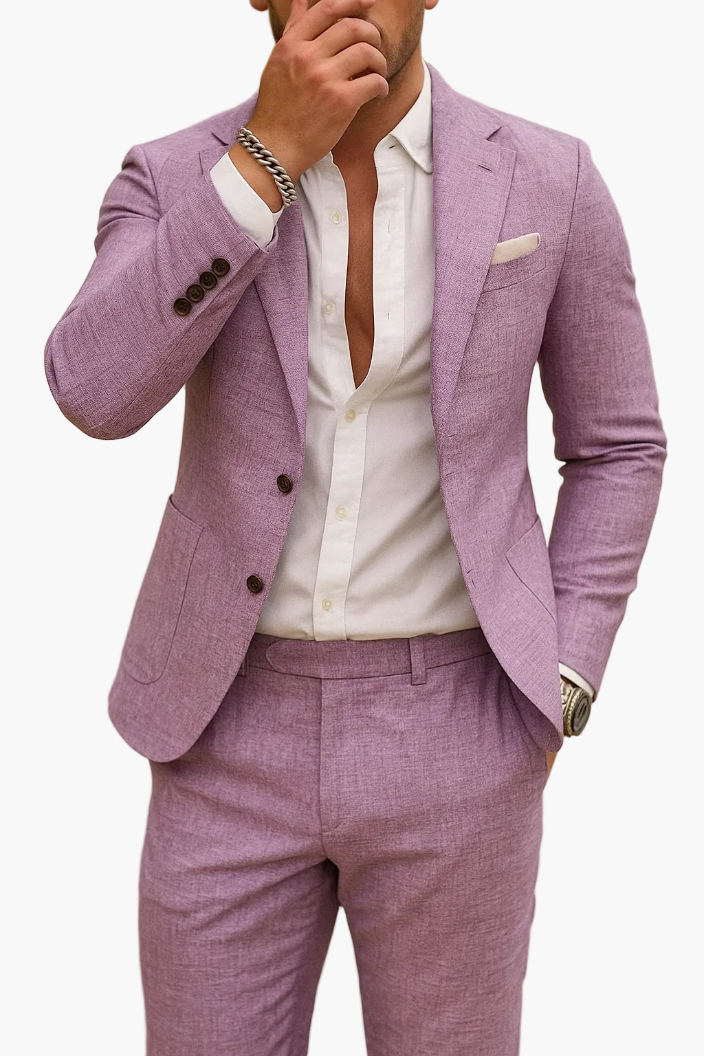 Costume élégant pour homme style moderne – Idéal occasions formelles et décontractées