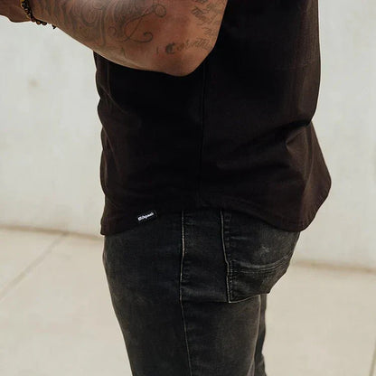 Camiseta ajustada para hombre estilo atlético para entrenamiento y ocio