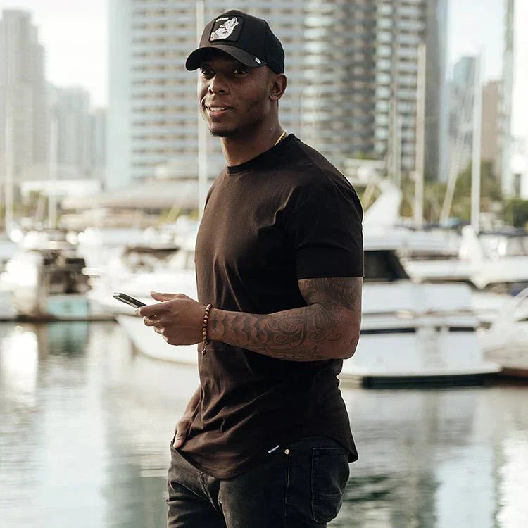 Camiseta ajustada para hombre estilo atlético para entrenamiento y ocio