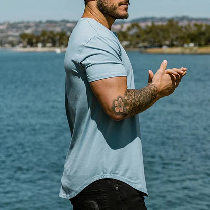 Camiseta ajustada para hombre estilo atlético para entrenamiento y ocio