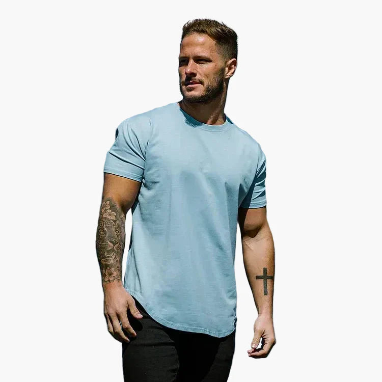 Camiseta ajustada para hombre estilo atlético para entrenamiento y ocio