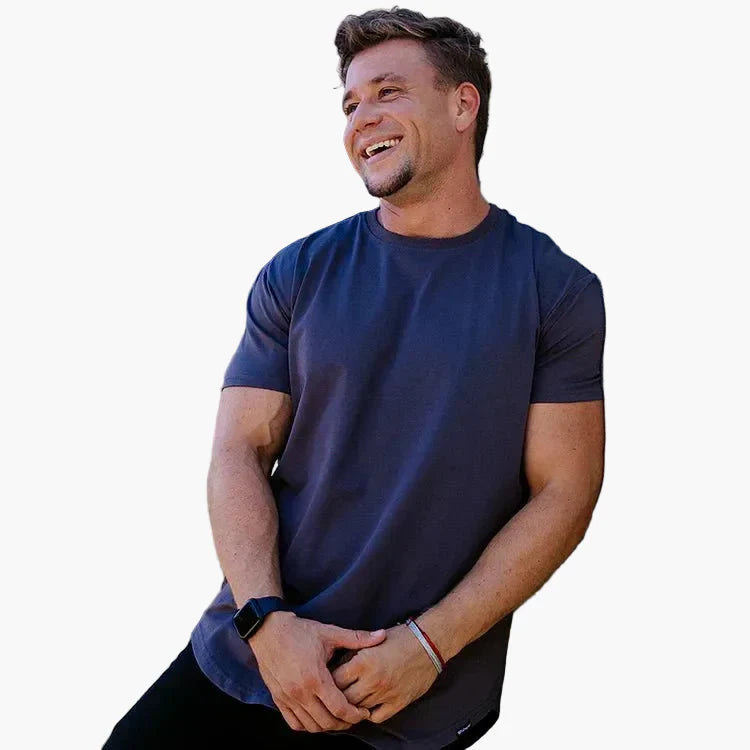 Camiseta ajustada para hombre estilo atlético para entrenamiento y ocio