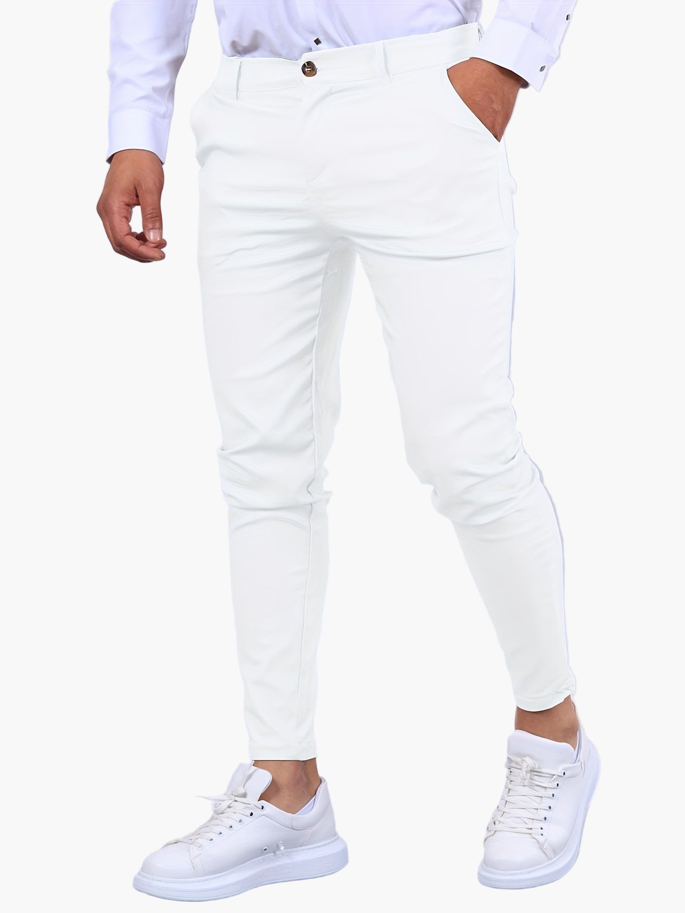 Pantalon chino skinny pour homme style urbain idéal quotidien et sortie