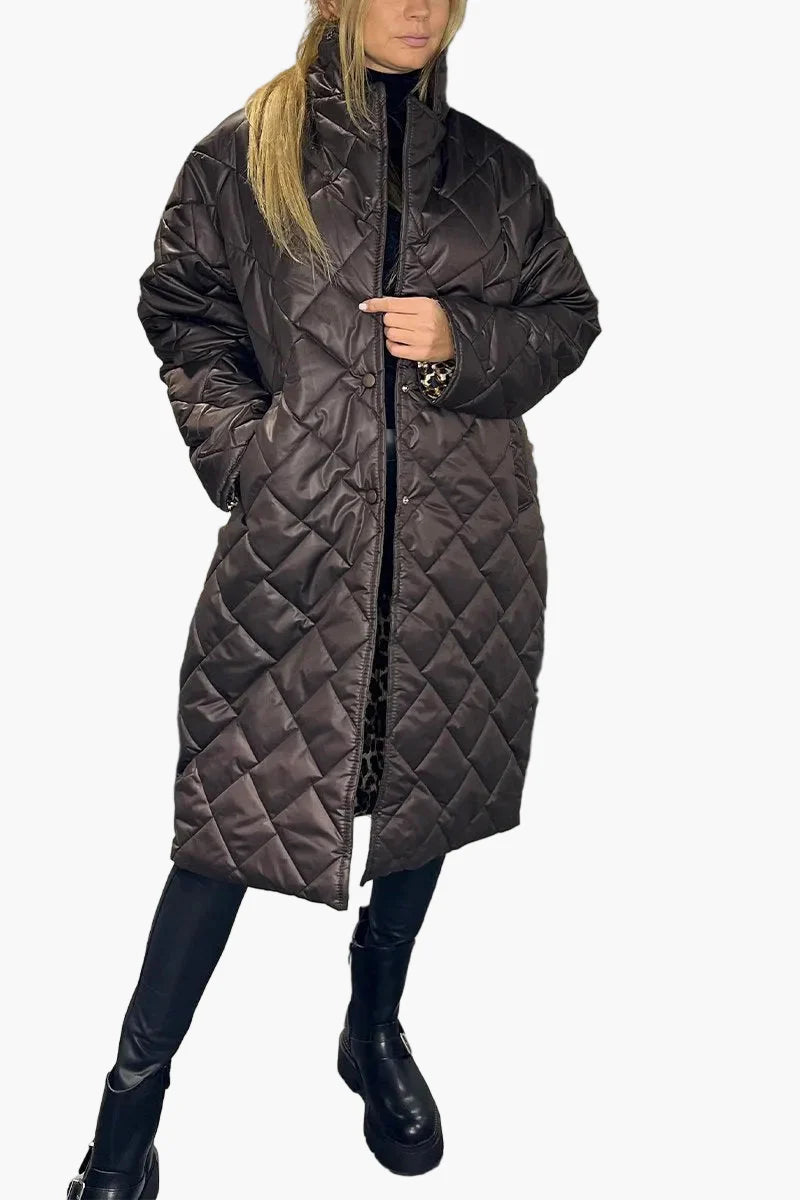 Manteau matelassé réversible femme style urbain élégant et tendance