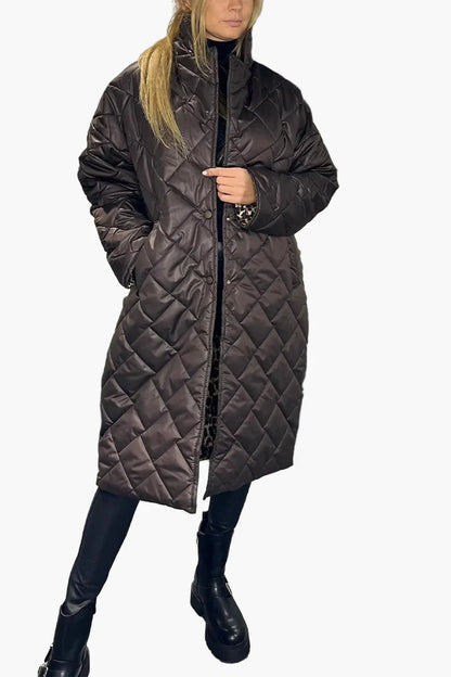 Manteau matelassé réversible femme style urbain élégant et tendance