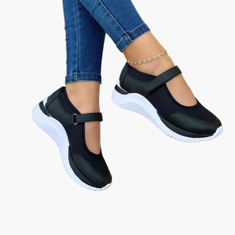 Zapatos ortopédicos para mujer estilo informal con tira y suela antideslizante - Calzado cómodo para uso diario